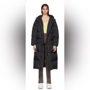 Stand Studio Black Down Ally Coat Sz 34